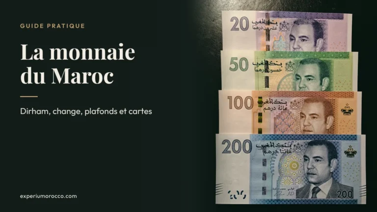 Monnaie du Maroc : le dirham, le change et les plafonds